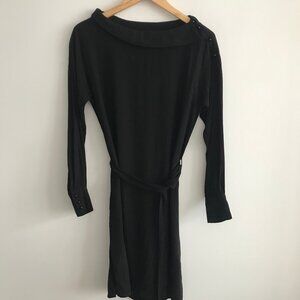 Minimum Long Sleeve boat collar button detail dress Euro 36/Small NWT